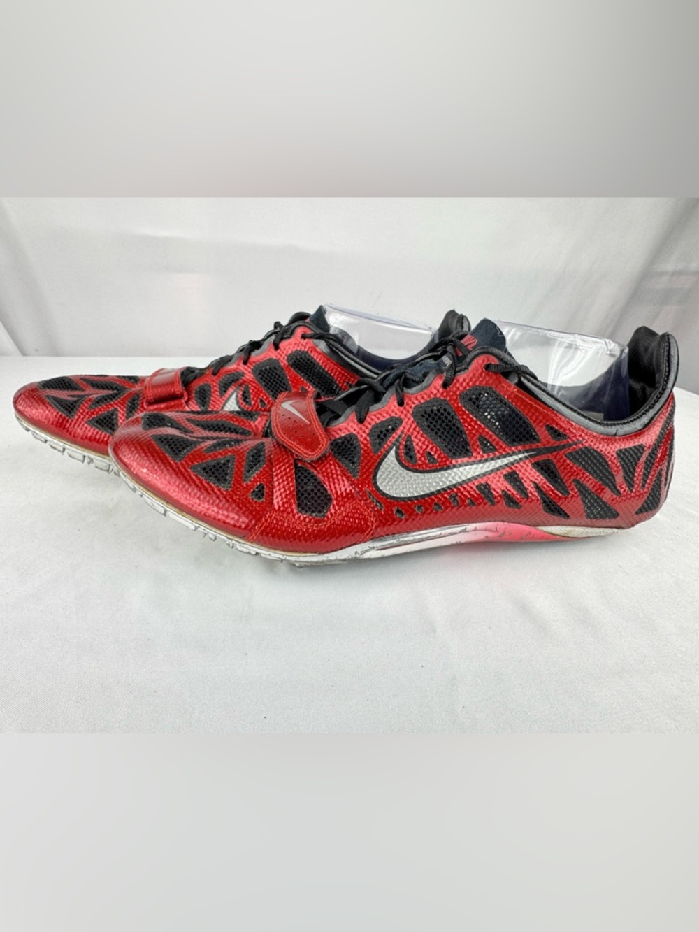 Nike Zoom Superfly Elite Track Spikes Red Black Mens US 11 EU 45 Sprint Racing - Picture 6 of 10